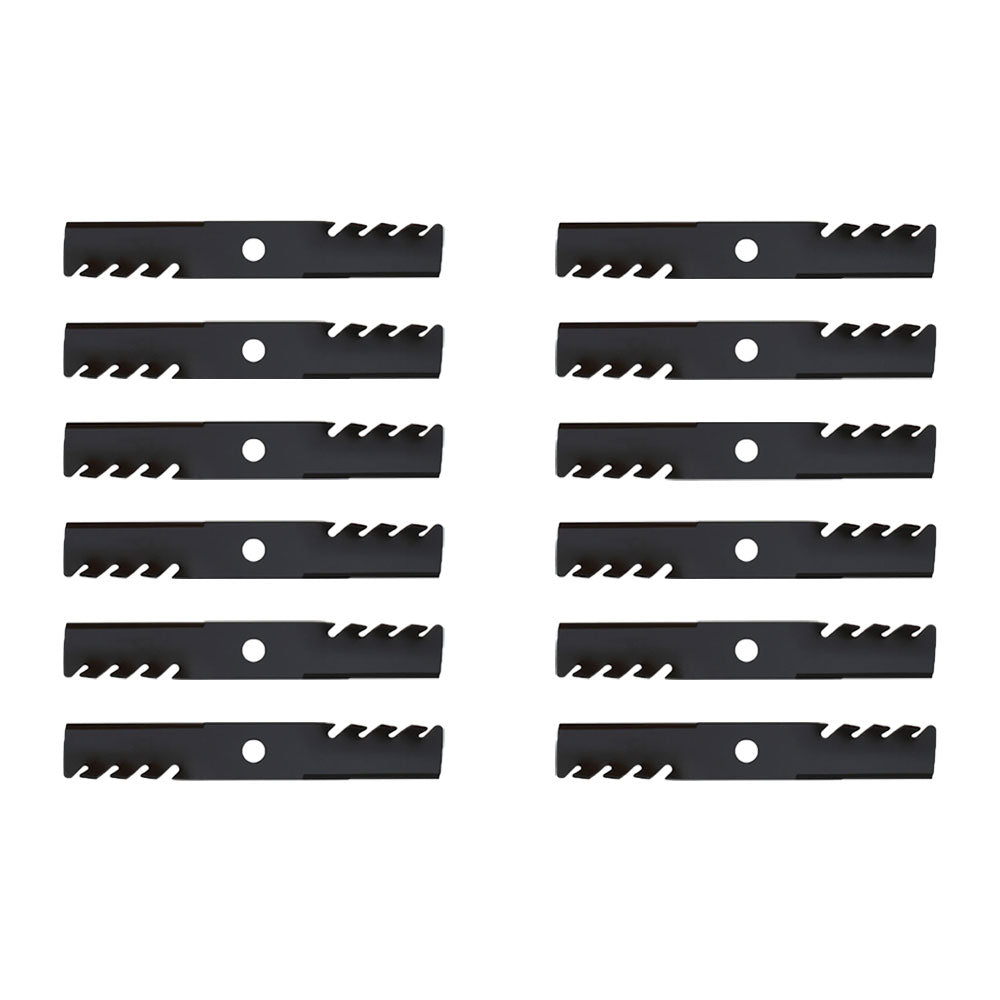 Qty 12: Toothed Mulching Blade Fits Exmark Replaces 103-6381
