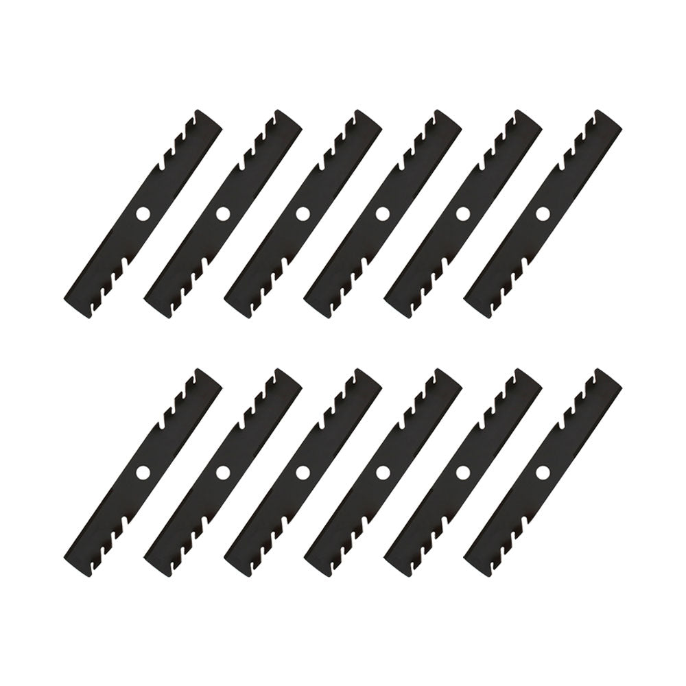 Qty 12: Toothed Mulching Blade Fits Exmark Replaces 103-6381
