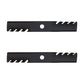 Qty 2: Toothed Mulching Blade
 Fits Exmark Replaces 103-6381
