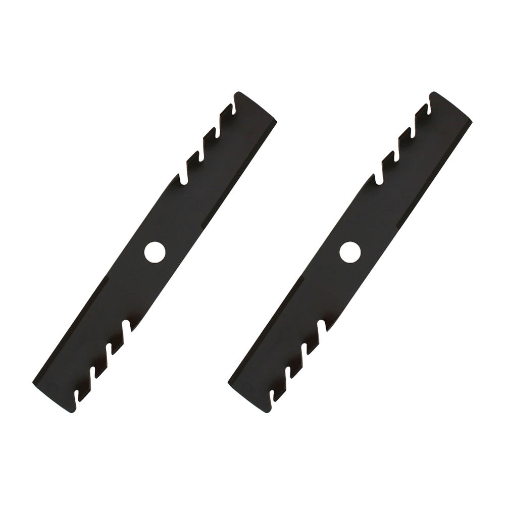 Qty 2: Toothed Mulching Blade
 Fits Exmark Replaces 103-6381