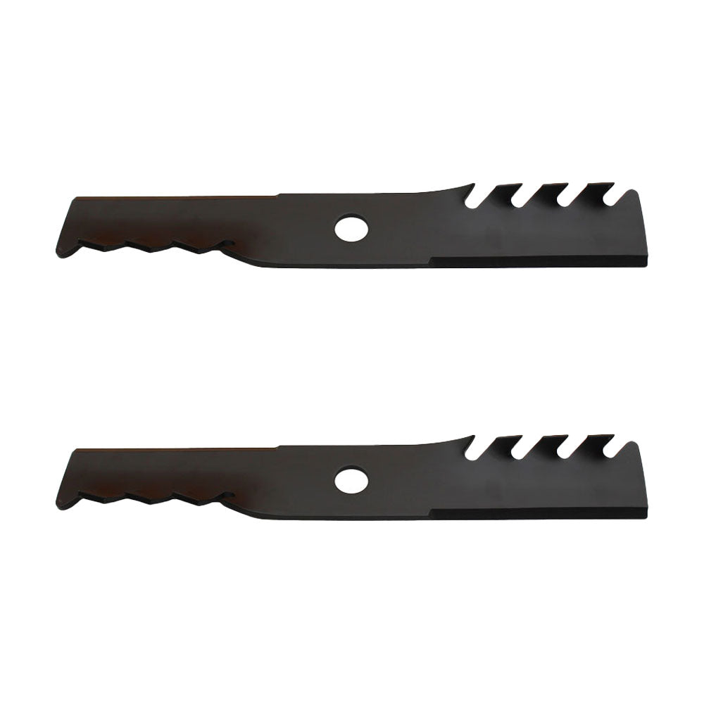 Qty 2: Toothed Mulching Blade
 Fits Exmark Replaces 103-6381