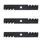 3pk Oregon Mulching Blades Fits Exmark 48" Metro HP Turf Tracer 103-6391 Mowers
