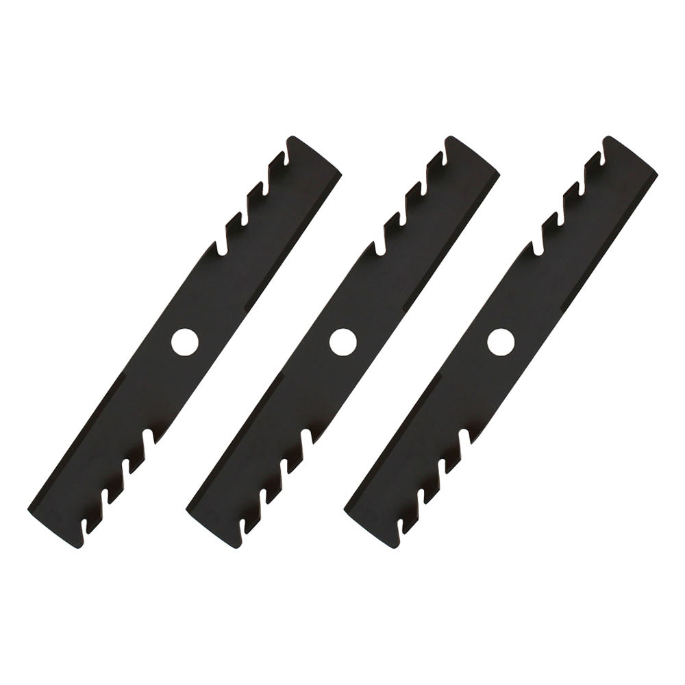 Qty 3: Toothed Mulching Blade Fits Exmark Replaces 103-6381