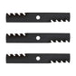 (3) Interchangeable Mulching Blades 16-1/4" X 15/16" Fits Exmark Models