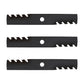 Qty 3: Toothed Mulching Blade Fits Exmark Replaces 103-6381