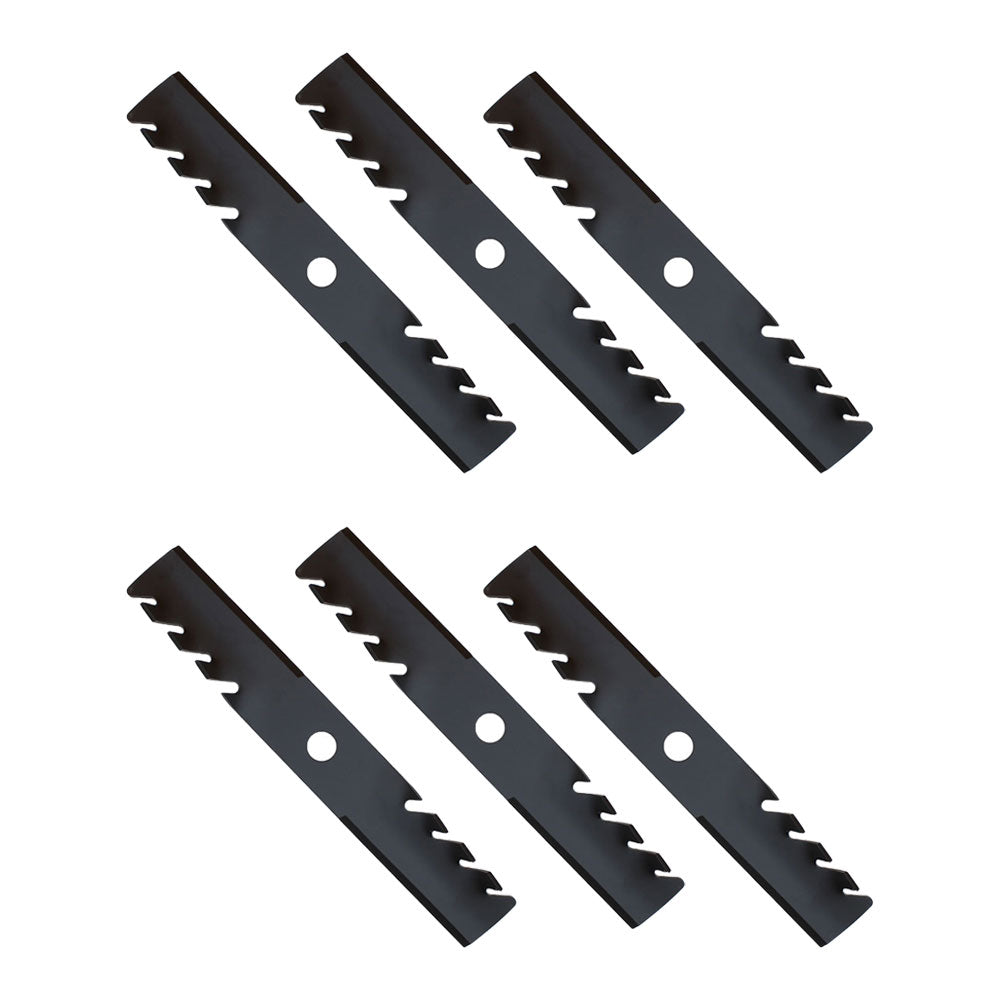 Qty 6: Toothed Mulching Blade Fits Exmark Replaces 103-6381