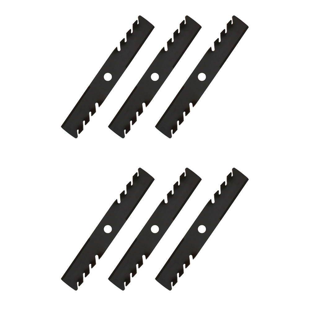 Qty 6: Toothed Mulching Blade Fits Exmark Replaces 103-6381