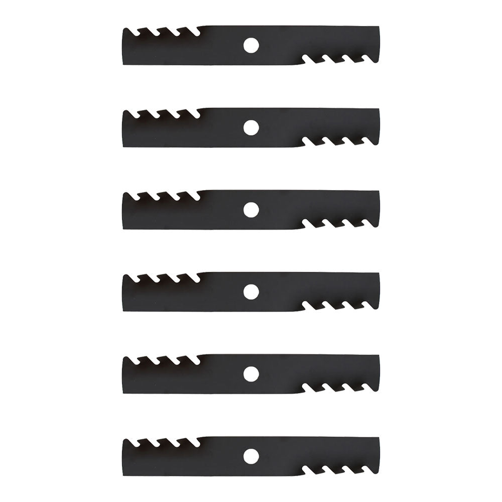 Qty 6: Toothed Mulching Blade Fits Exmark Replaces 103-6381