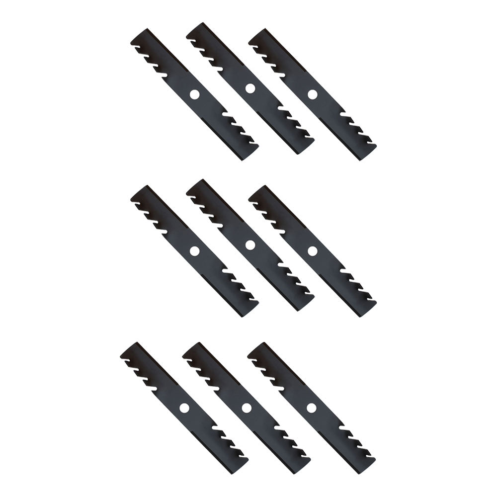 Qty 9: Toothed Mulching Blade Fits Exmark Replaces 103-6381