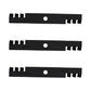 103-6397 (3) Toothed Mulching Blades 96-322 For Exmark Mowers Lazer Z Turf Trace
