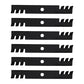 302-619 6PK Toothed Blades Fits Exmark 116-5175-S 52" 103-6402-S