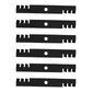 103-6397 Set of (6) Toothed Mulching Mower Blades - 18" X 15/16" Fits Exmark