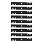 103-6402-S Set of (9) Toothed Mulching Mower Blades - 18" X 15/16" Fits Exmark