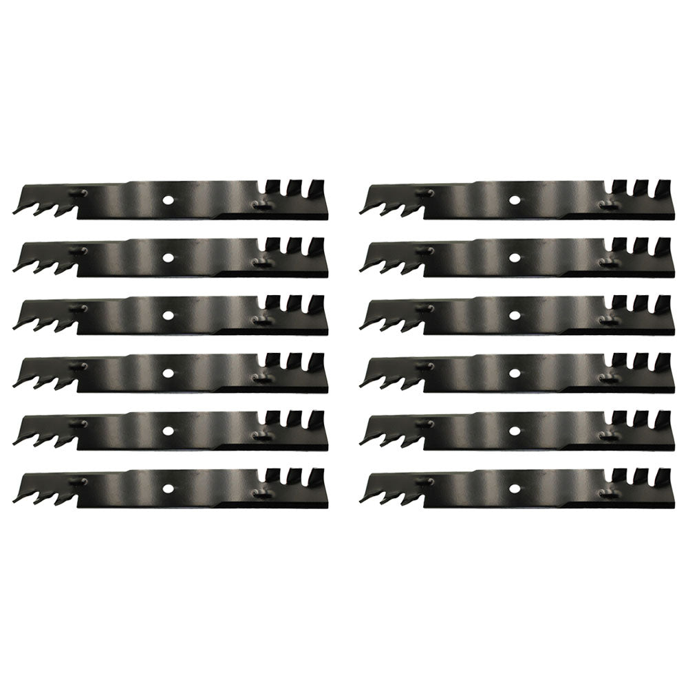 (12) 12733 Rotary Blades Compatible With Hustler 797704, 797712
