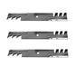 3 Mulcher Blades Fits Hustler 54" 601124 797704 Raptor SD 54 Mower