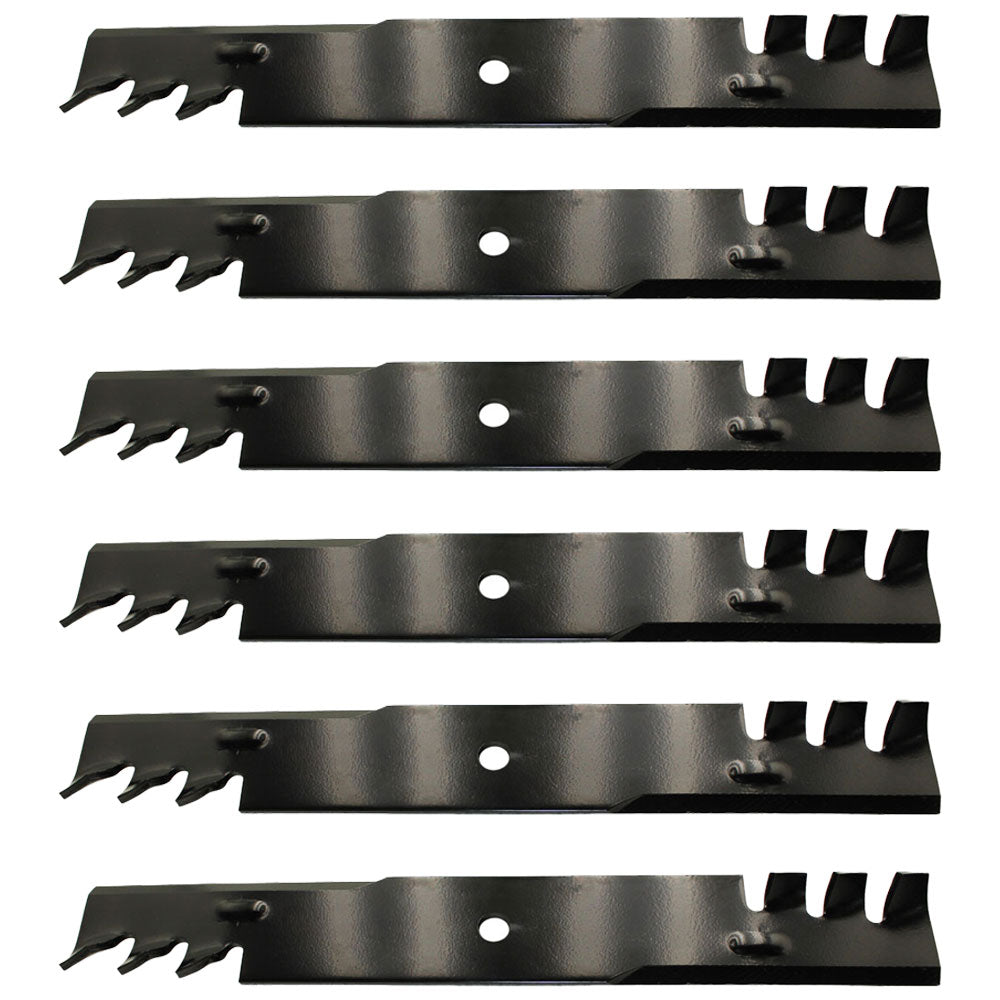 Qty 6: Mulching Blade (Toothed) Fits Hustler Replaces 601124