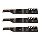 396-738 Pack of 3 Mulching Blades 17-3/16" Fits John Deere
