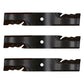set of 3 lawn mower mulching blades to Fits John Deere 50" AM39966 M86209