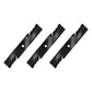 3PK Mulching Blades Fits John Deere AM39966 M86209 318 322 332 420 430