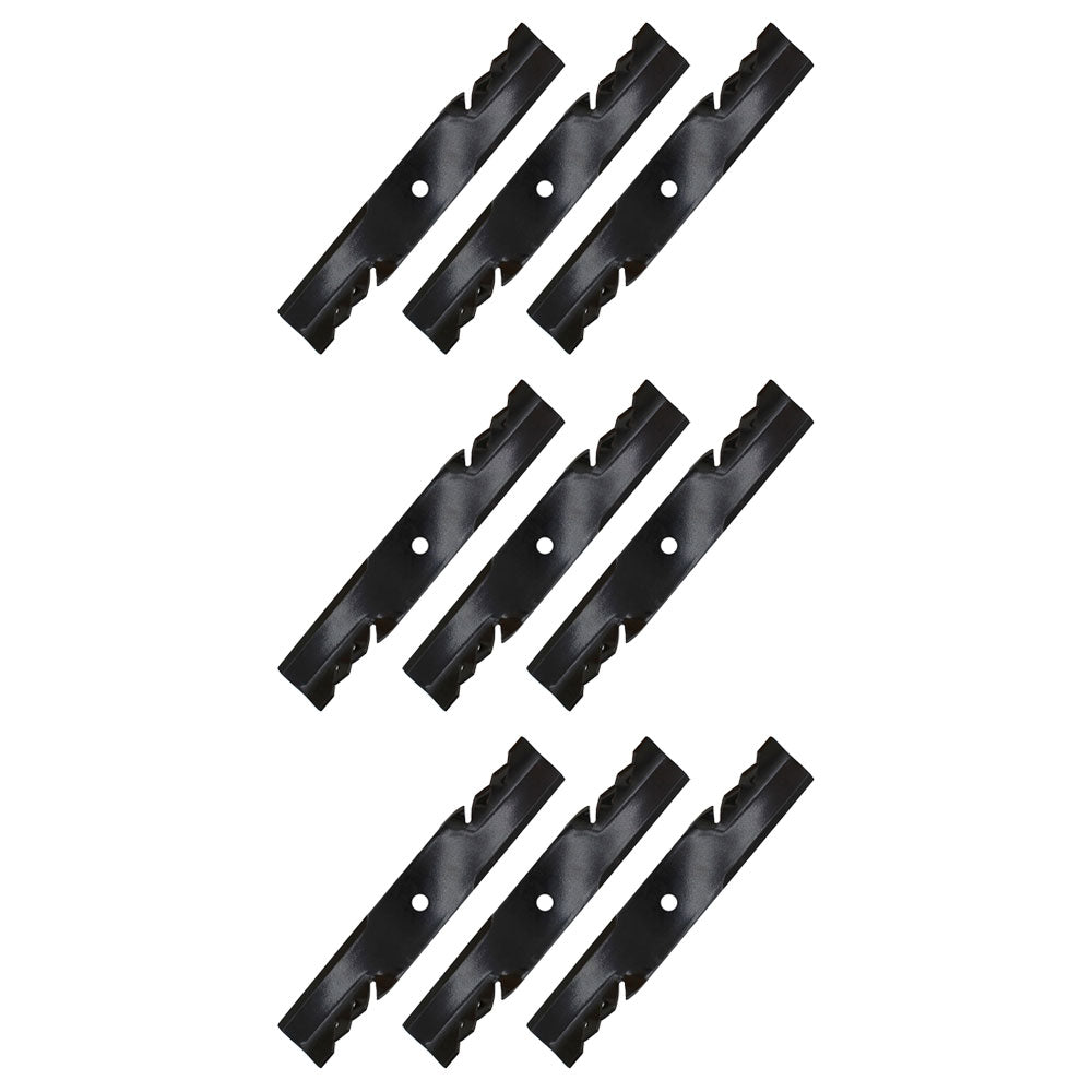 396-738 Pack of 9 Mulching Blades 17-3/16" Fits John Deere