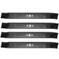 (4) 21" Mower Blade Fits Craftsman Fits Husqvarna 175064, 189028, 194406