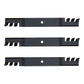 Set of 3 Great Dane 61" Predator mulching mower blades C39949 D18036 GDU10232