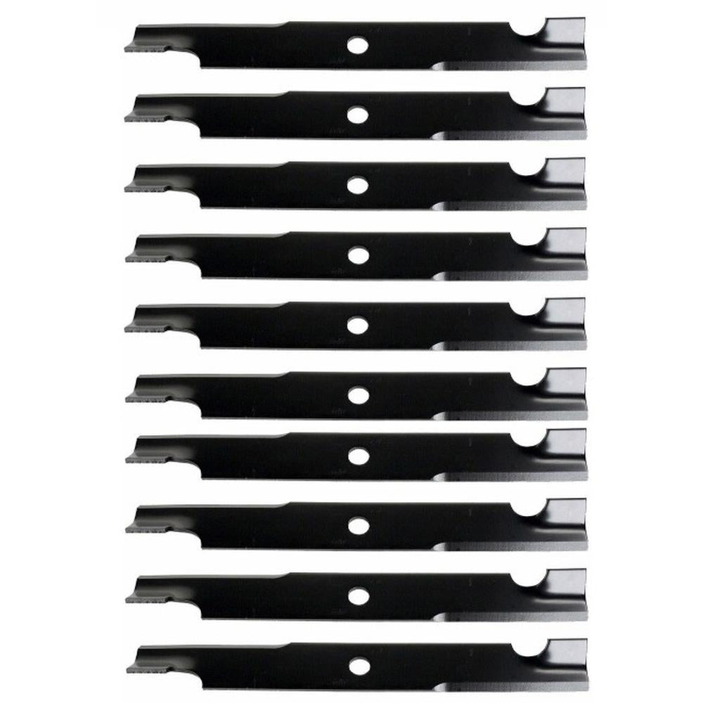 Qty 10: Notched Mower Blade - 18" X 5/8" Fits Snapper Replaces 5101756