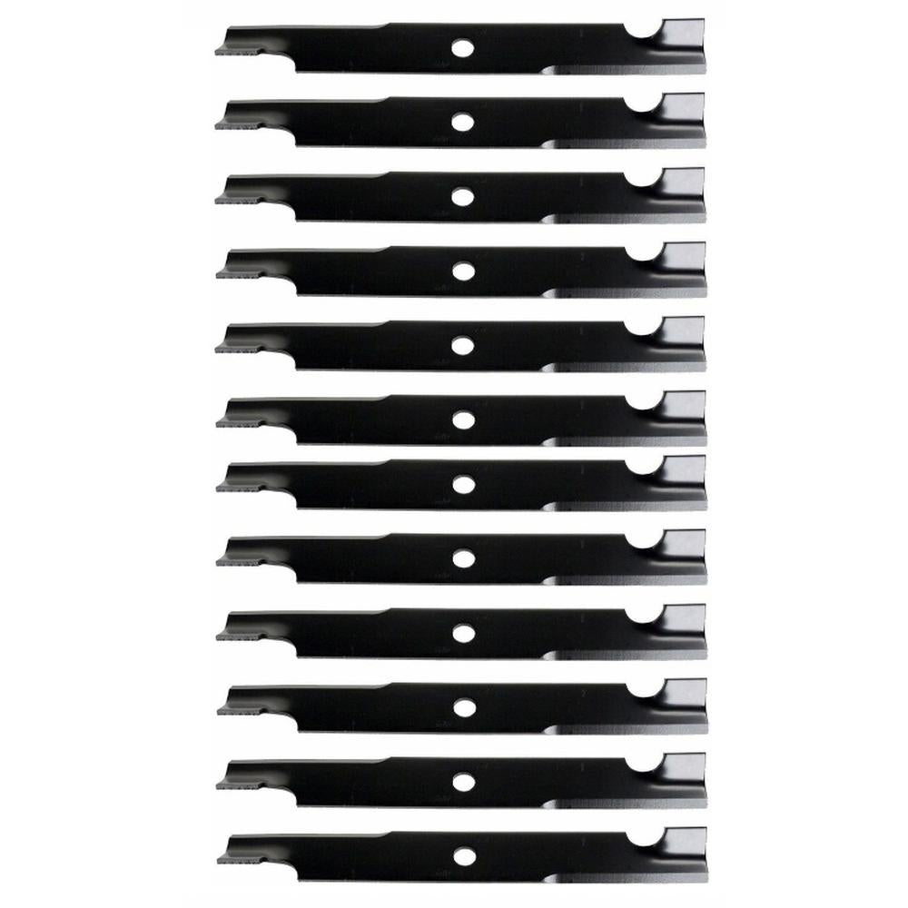 Qty 12: Notched Mower Blade - 18" X 5/8" Fits Ariens Replaces 00450300