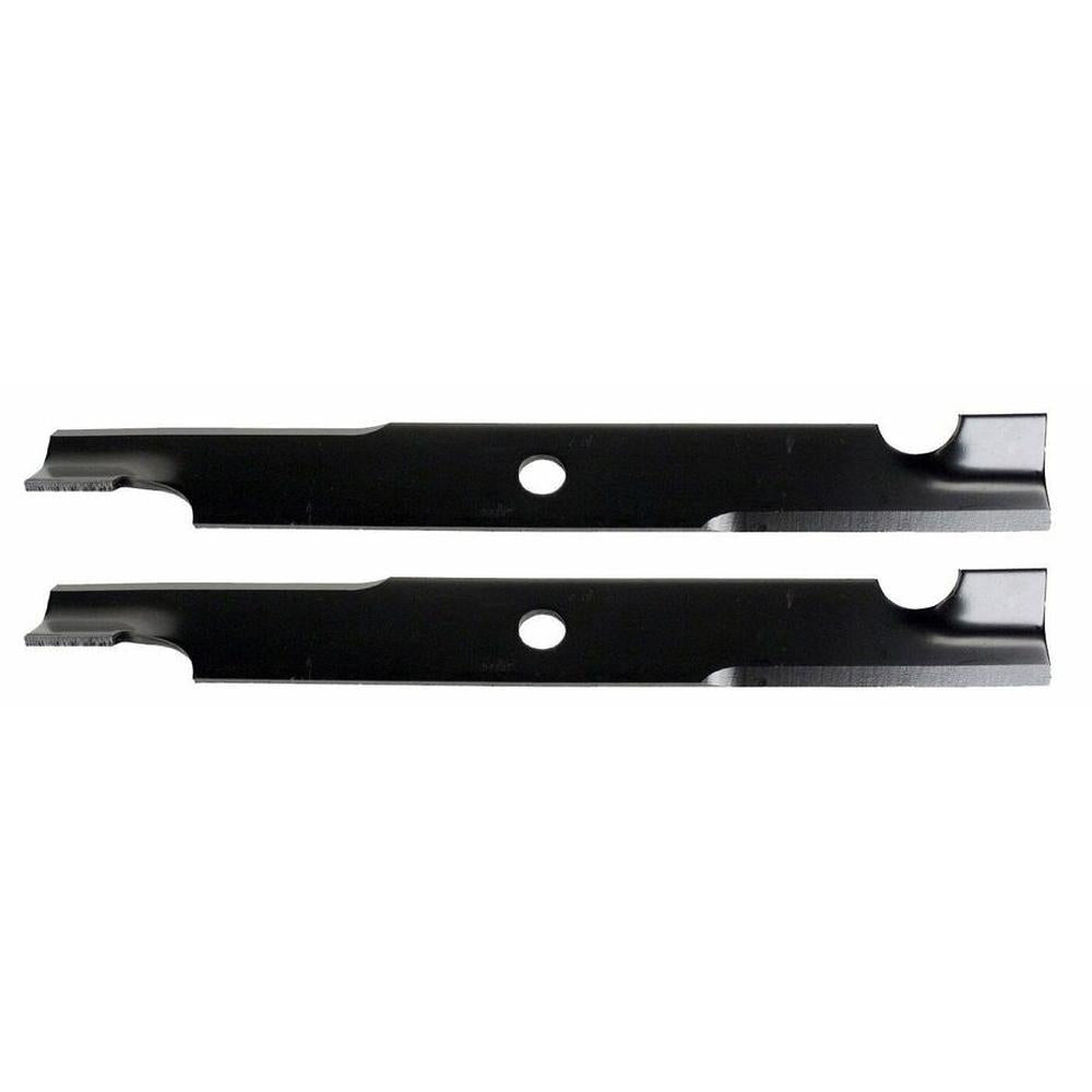 Qty 2: Notched Mower Blade - 18" X 5/8" Fits John Deere Replaces PT8721