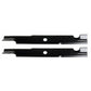 Qty 2: Notched Mower Blade - 18" X 5/8" Fits Encore Replaces 363046