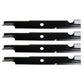 Qty 4: Notched Mower Blade - 18" X 5/8" Fits Bad Boy Replaces 038300000