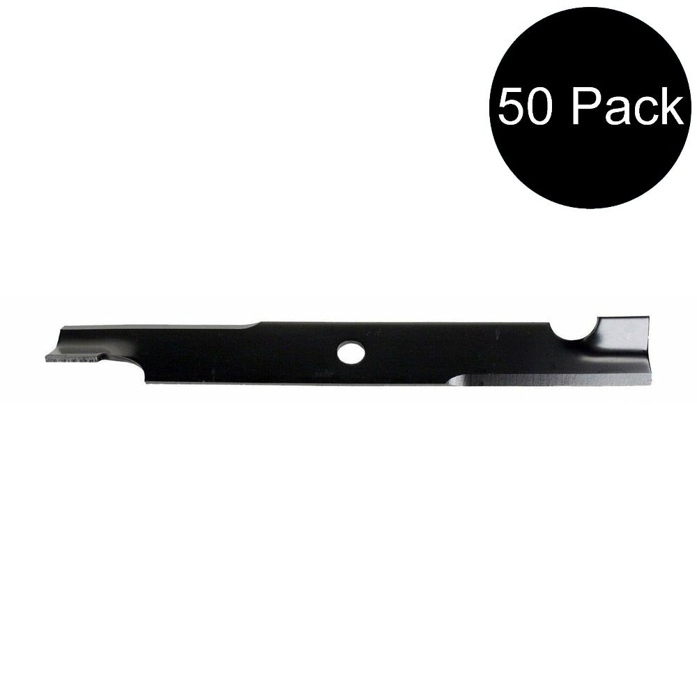 Qty 50: Notched Mower Blade - 18" X 5/8" Fits Exmark Replaces 1-303146