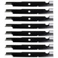 (8) Replacement 18" X 5/8" Notched Lawn Mower Blade Fits Multiple Makes & Models