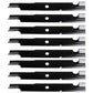 Qty 8: Notched Mower Blade - 18" X 5/8" Fits Husqvarna Replaces 100341