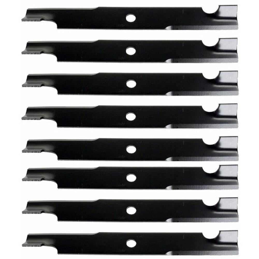 Qty 8: Notched Mower Blade - 18" X 5/8" Fits Husqvarna Replaces 100341