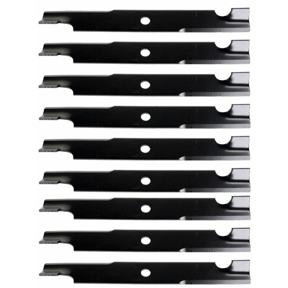 (9) 103-2508 Replacement Notched Mower Blades Fits Exmark Lazer Z Turf Tracer