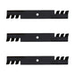 3 Blades Fits Hustler 785436 Fits Gator Mulching Raptor Limited 52" Deck 795526