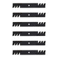 6-Pack Toothed Mulching Blades Fits Dixie Chopper 30227-52X Iron Eagle ONLY 50"