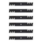 (6 Pack) Mower Deck Mulch Blades Fits Hustler Raptor & Raptor Limited 52"