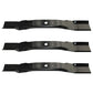 62" 3446 Lawn Mower Blade Set (3) 5/8" Center Hole fits Walker 5705-3