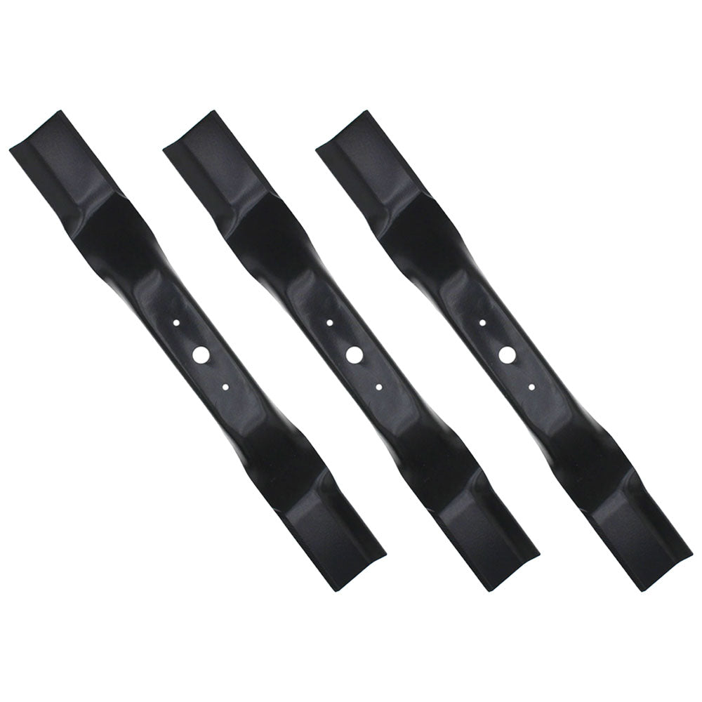 Set of (3) Mower Blades 5/8" Center Hole fits Walker 54" Decks