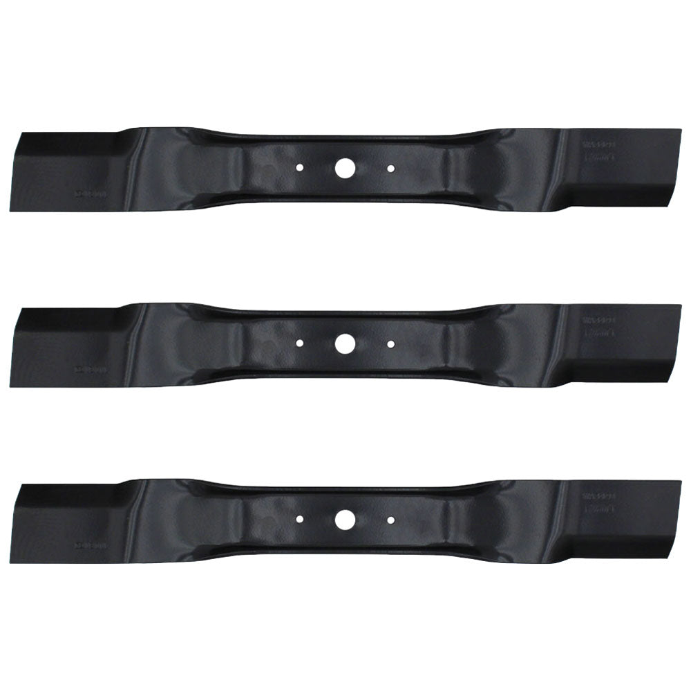Set of (3) Mower Blades 5/8" Center Hole fits Walker 54" Decks