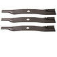 3pk Mower Blades Fits Kubota 60 B7510 B7800 F2560E F3060 ZD18 ZD21 1-1/8 Hole"