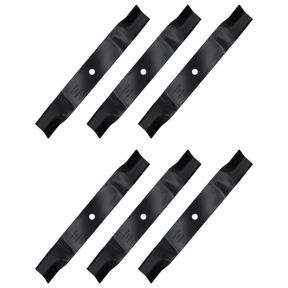 (6) Zero Turn Mower Z Force & Tank 60'' Deck Blades Fits Cub Cadet 350-098