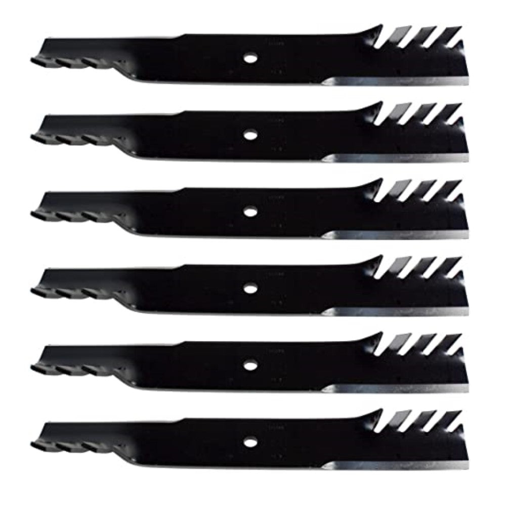 (6) Mulch Blades for 60'' Hustler Mower Raptor SD, FasTrak -Side Discharge
