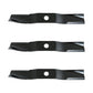 Set of 3-54" XHT pro lowlift mower blades to fit Fits Kubota K5351-34342