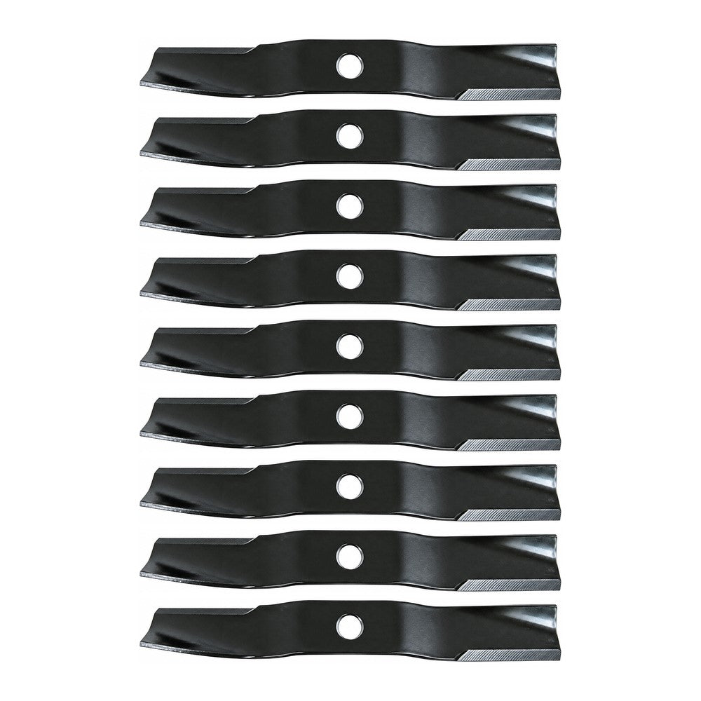 Nine (9) Med. Lift Mower Blades Fits Kubota Mower Decks RCK54-22BX RCK54-75B