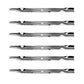 Qty 6: 3 in 1 Blade Fits Poulan Replaces 531307220