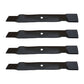 M127129 Four (4) Mulching Mower Blade Fits John Deere LT160 Series 42" C deck