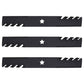 Qty 3: Toothed Mulching Blade  Fits CRAFTSMAN Replaces 917187254